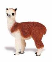 Plastic dieren alpacaatje 9 cm