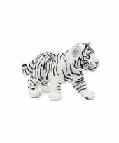 Plastic papo dier witte tijger welpje