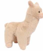 Pluche alpaca knuffel beige 17 cm