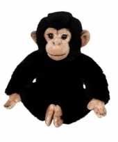 Pluche chimpansees knuffel 25 cm
