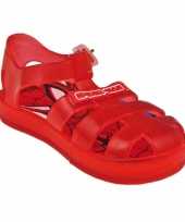 Rode spiderman zwembad sandalen