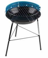 Ronde barbecue in de kleur blauw
