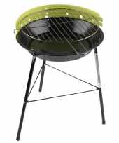 Ronde barbecue in de kleur groen
