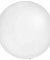 Ronde witte ballon 60 cm groot