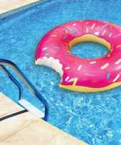 Roze donut zwemband