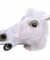 Rubberen paarden maskers wit