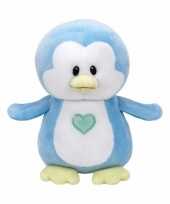 Speelgoed knuffeldier blauwe pinguin ty baby twinkles 17 cm