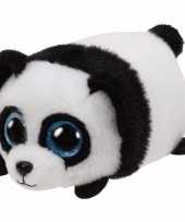 Speelgoed panda knuffel ty teeny puck 10 cm