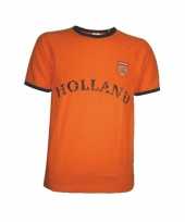 T shirt oranje met borduursel holland 10057372