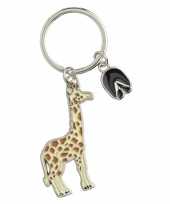 Tas sleutelhanger giraffe 5 cm
