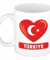 Turkse vlag hart mok beker 300 ml