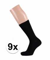Voordelige zwarte sokken voor dames 9 paar