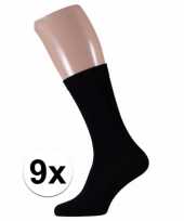Voordelige zwarte sokken voor heren 9 paar