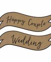 Wanddecoratie happy couple wedding