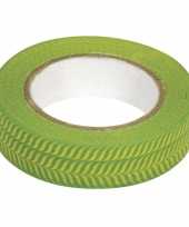 Washi knutsel tape visgraat groen