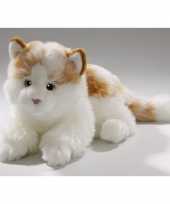 Witte gevlekte katten knuffels 10072374