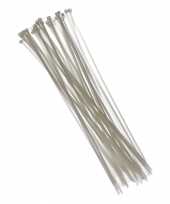 Witte kabelbinders 40 cm 50 stuks