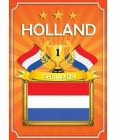 Wk holland deurposter