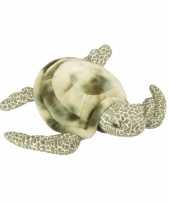 Zeeschildpad knuffel pluche liggend 35 cm