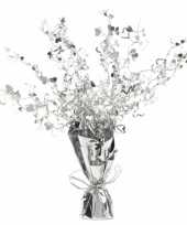 Zilveren tafeldecoratie 38 cm