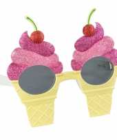 Zomer feest bril met ijsjes