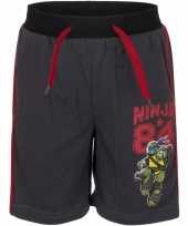 Zwarte korte broek ninja turtles
